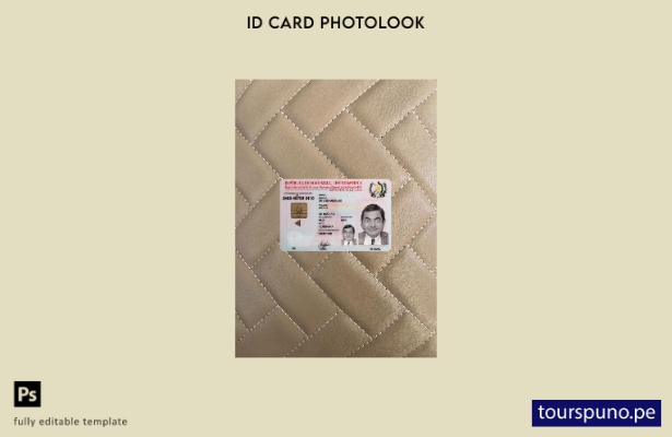 listo para imprimir tarjeta de identificación de Guatemala presente plantilla fr